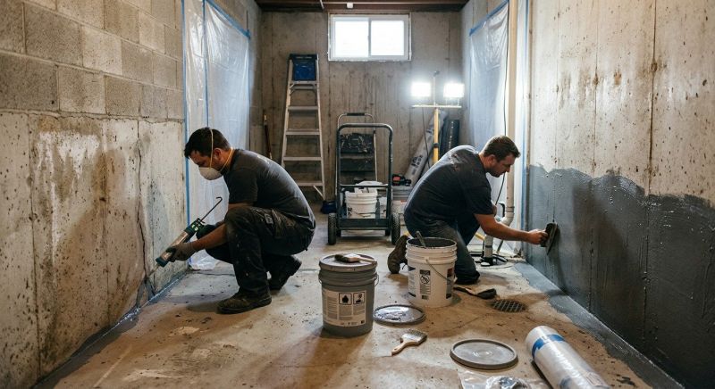 Basement Foundation Sealing in Fredericksburg, VA