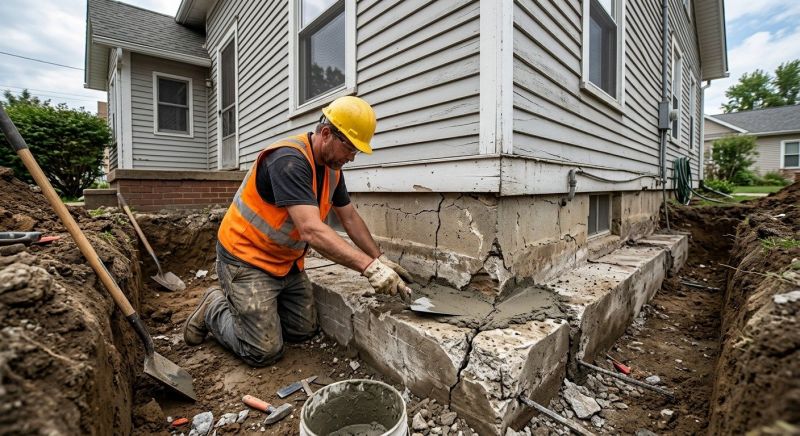 Cracked Foundation Repair in Greenville, SC