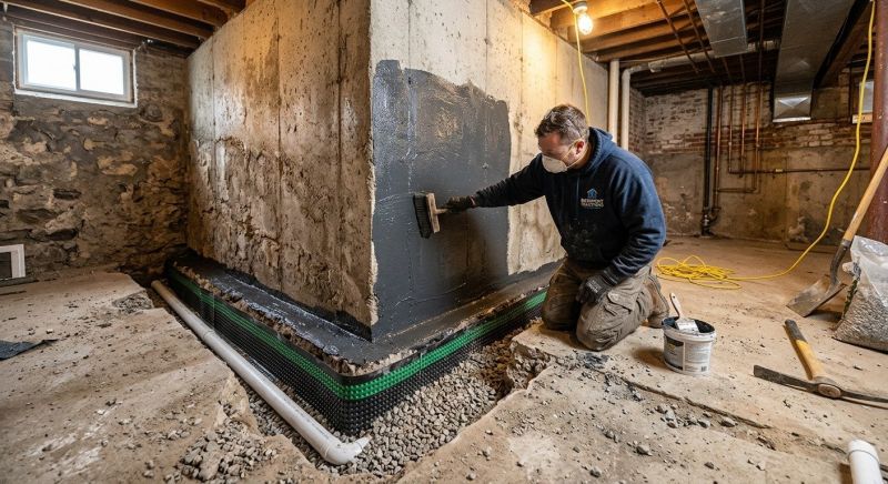 Wall Waterproofing in Fredericksburg, VA